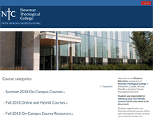 Tablet Screenshot of moodle.newman.edu